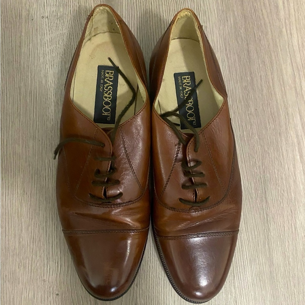 BRASSBOOT - Italian made leather Oxford men size 8